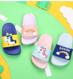 Load image into Gallery viewer, Rainbow Unicorn Slippers
