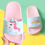Load image into Gallery viewer, Rainbow Unicorn Slippers
