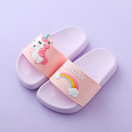 Load image into Gallery viewer, Rainbow Unicorn Slippers
